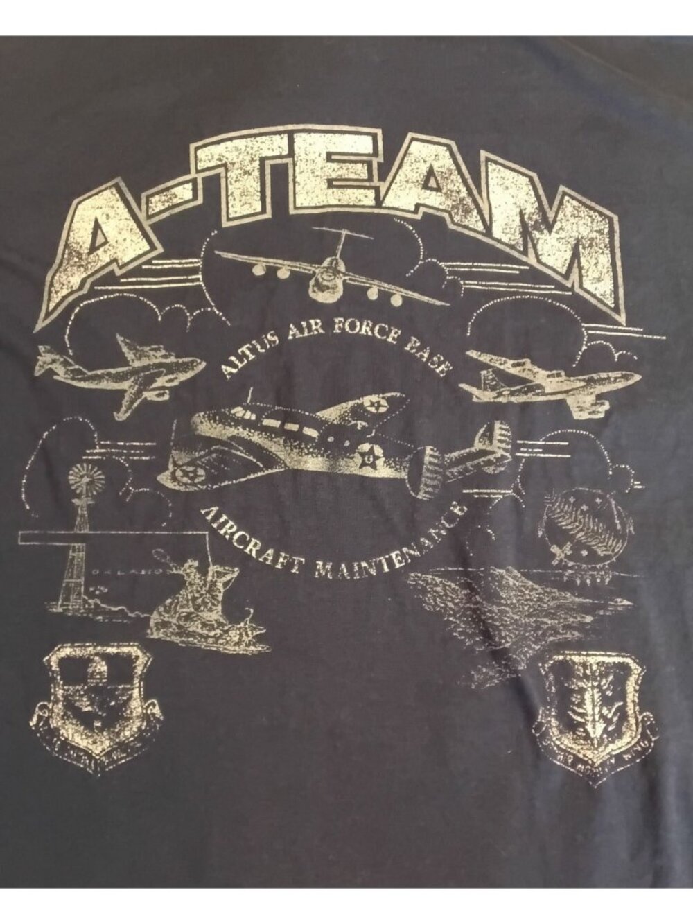 Altus Air Force Base T-Shirt Aircraft Maintenance Civil Service L Oklahoma